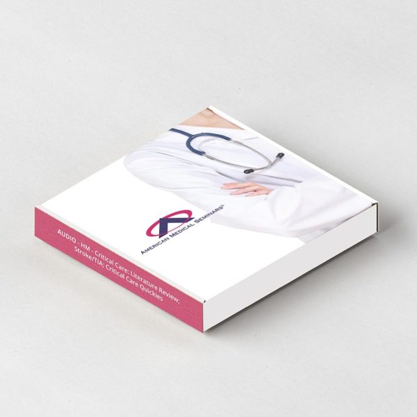 AMS - HM - Critical Care: Literature Review; Stroke/TIA; Critical Care Quickies (USB Flash Drive)